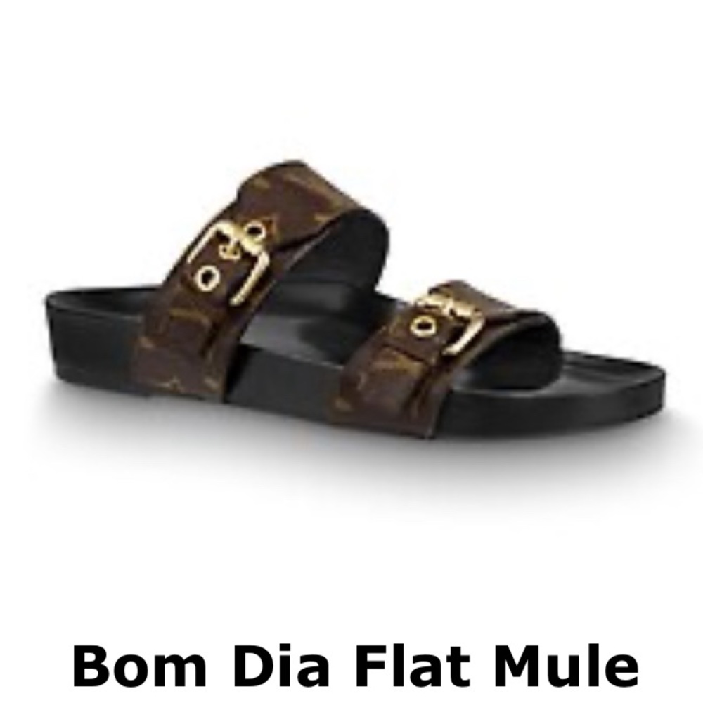 Original Louis Vuitton bom dia flat mule